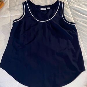 Navy blue dressy tank
